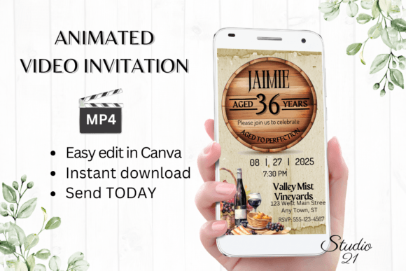 Celebrate in Style with a Wine Birthday Party Invitation