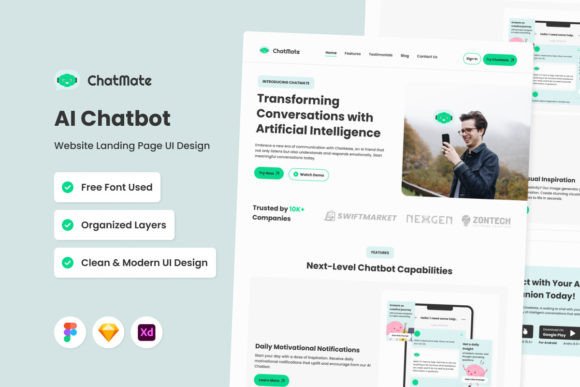 ChatMate: Your AI Chatbot Website Landing Page Template