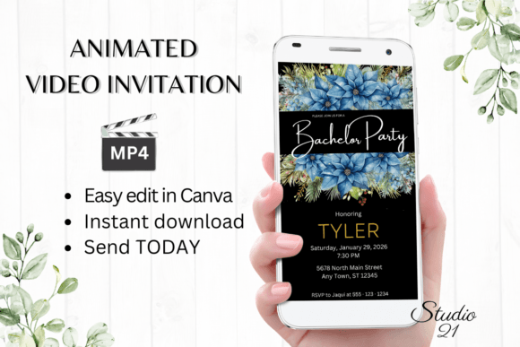 Christmas Bachelor Party Invite W5217: A Designer's Guide