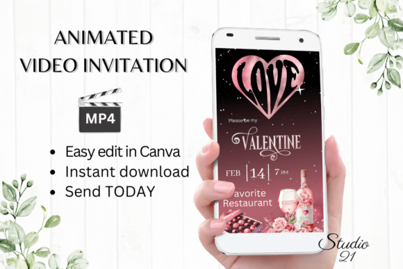 Crafting a Memorable Valentine's Day Invitation with Digital Design