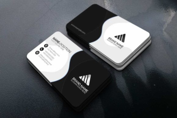 Dark and White Business Card Template: Your First Impression, Refined