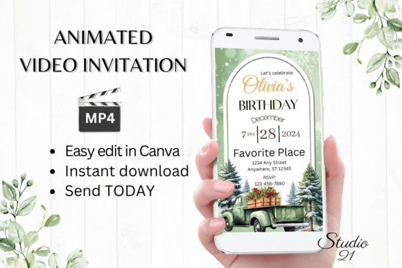 Effortless December Birthday Invitations: A Digital Template Guide