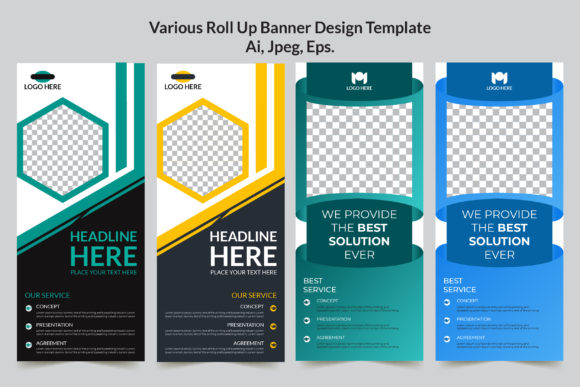 Elevate Your Presence: Mastering the Roll Up Banner Design Template Set