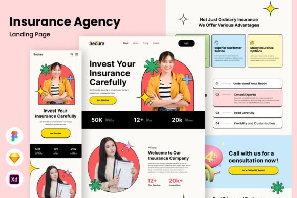 Secure: A Landing Page Template for Trust