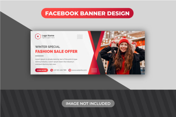 Winter Super Sale Red Facebook Cover: A Design Asset Breakdown